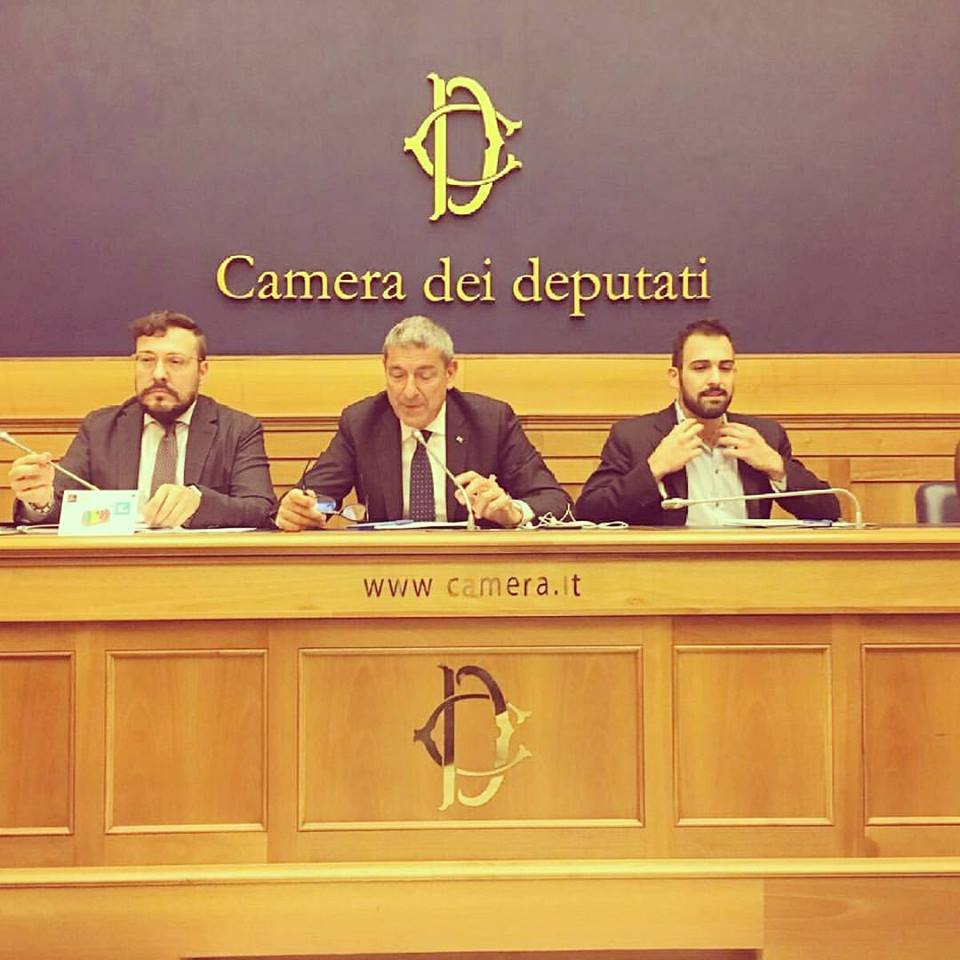 The starting press conference at the italian House of Representatives in Rome (July 6). In the pictures AICS president Bruno Molea
