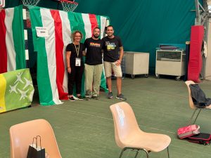 Gender-neutral dressing room at the 48th AiCS National Figure Skating Competition in Misano Adriatico.