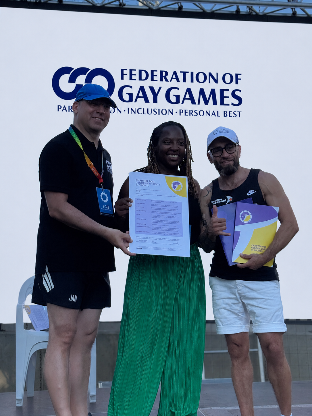 Federation of Gay Games Signs the Charter for Gender Diversity in Sport at Gay Games XII